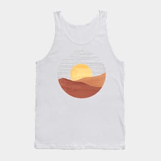 Abstract circle sunset Tank Top